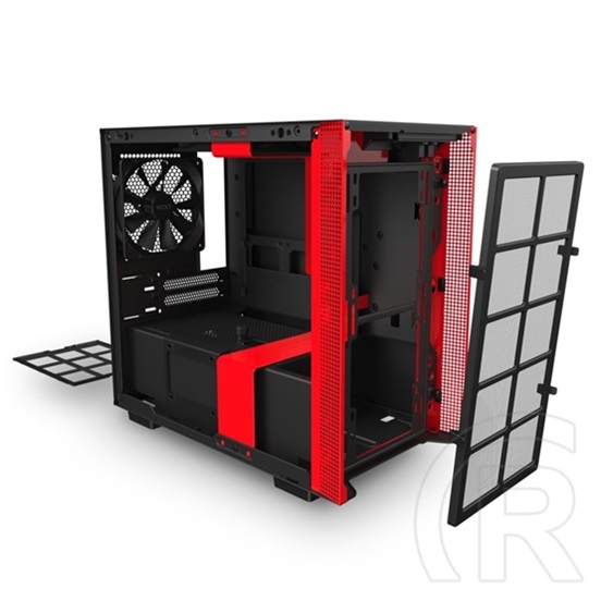 NZXT H210 (kis torony, mini-ITX, ablakos, fekete-piros)