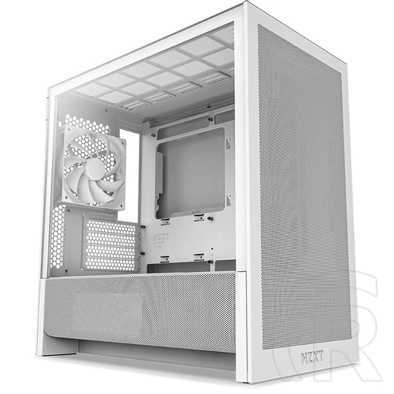 NZXT H3 Flow (midi torony, micro-ATX, fehér)