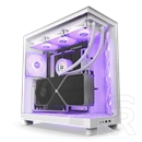NZXT H6 Flow RGB (midi torony, ATX, ablakos, fehér)
