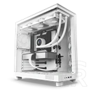 NZXT H6 Flow (midi torony, ATX, ablakos, fehér)