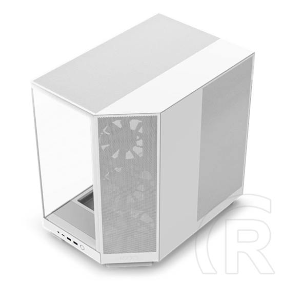 NZXT H6 Flow (midi torony, ATX, ablakos, fehér)