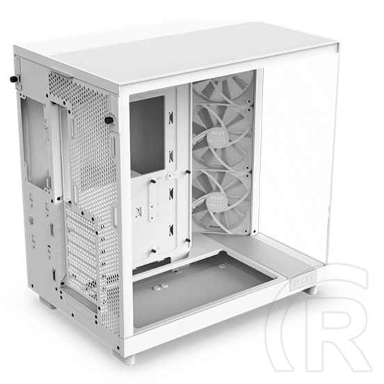 NZXT H6 Flow (midi torony, ATX, ablakos, fehér)