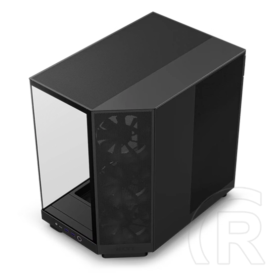 NZXT H6 Flow (midi torony, ATX, ablakos, fekete)
