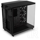 NZXT H6 Flow (midi torony, ATX, ablakos, fekete)