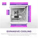 NZXT H9 Flow (midi torony, ATX, ablakos, fehér)