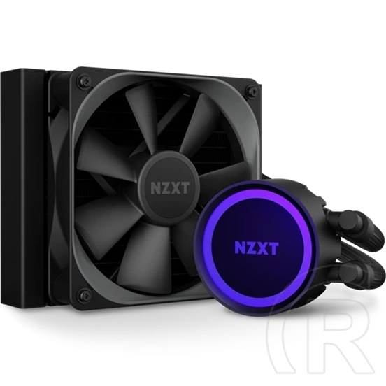 NZXT Kraken 120 RGB vízhűtés (120 mm, 500-2000 RPM, PWM, 36 dBA, fekete)