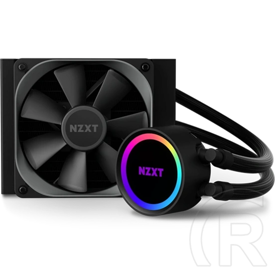 NZXT Kraken 120 RGB vízhűtés (120 mm, 500-2000 RPM, PWM, 36 dBA, fekete)