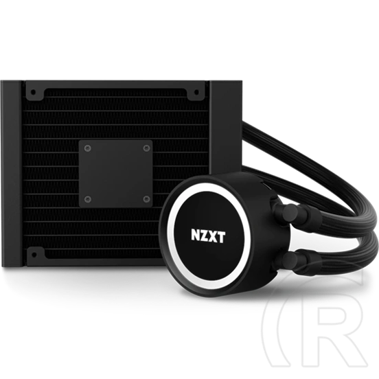 NZXT Kraken 120 RGB vízhűtés (120 mm, 500-2000 RPM, PWM, 36 dBA, fekete)