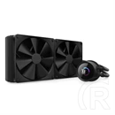 NZXT Kraken 280 vízhűtés (2x140 mm, 500-1500 rpm, PWM, 19,4-32,1 dBA, LCD pumpa, fekete)