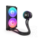NZXT Kraken Elite 240 RGB V2 vízhűtés (240 mm, 2x120 mm ventilátor, 500-2400 RPM, PWM, LCD kijelző, RGB, fekete)
