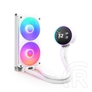 NZXT Kraken Elite 240 RGB V2 vízhűtés (240 mm, 2x 120 mm ventilátor, 500-2400 rpm, PWM, LCD kijelző, fehér)