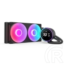 NZXT Kraken Elite 280 RGB V2 vízhűtés (280 mm, 500-2000 RPM, 98,61 CFM, 2,72" IPS LCD, 8 LED, 8-tűs, fekete)