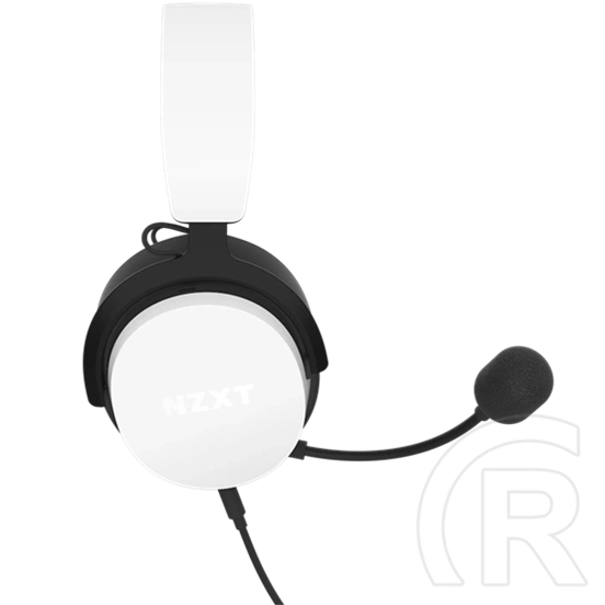 NZXT Relay vezetékes fejhallgató sztereó (3,5 mm jack, levehető mikrofon, 2 m kábel, fehér)