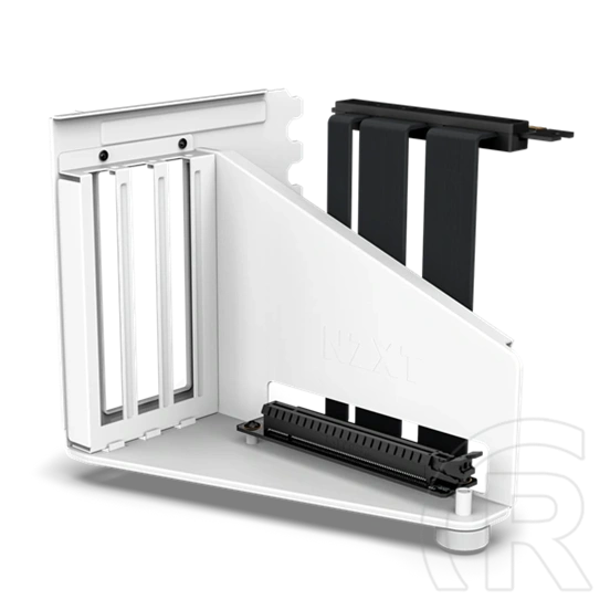 NZXT függőleges GPU rögzítő készlet (PCIe Gen4 x16, riser kábel 175 mm, 3 slot széles, 7 PCIe foglalat, univerzális, feh
