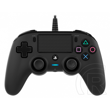 Nacon PlayStation 4 vezetékes kontroller fekete színben (PC/PS4)