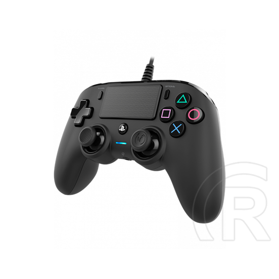 Nacon PlayStation 4 vezetékes kontroller fekete színben (PC/PS4)