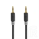 Nedis 3,5 mm dugó - dugó sztereó audió kábel (0,5 m, aranyozott, antracit)