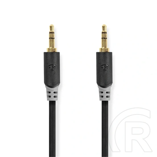 Nedis 3,5 mm dugó - dugó sztereó audió kábel (0,5 m, aranyozott, antracit)