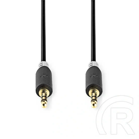 Nedis 3,5 mm dugó - dugó sztereó audió kábel (0,5 m, aranyozott, antracit)