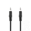 Nedis 3,5 mm sztereó audio kábel 10 m (3,5 mm dugó / 3,5 mm dugó, egyenes, nikkelezett, fekete)