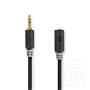 Nedis 3,5 mm sztereó audió kábel 2 m (3,5 mm apa / 3,5 mm anya, antracit)