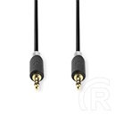 Nedis 3,5 mm sztereó audió kábel 5 m (aranyozott csatlakozók, antracit)