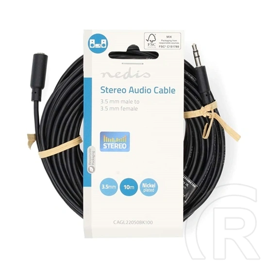 Nedis 3,5 mm sztereó jack hosszabbító kábel (10 m)