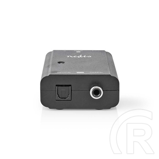 Nedis ACON2508BK analóg-digitális audio konverter (2x RCA bemenet, koax (S/PDIF) és Toslink kimenet, USB tápellátás, fek