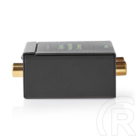 Nedis ACON2510BK digitális-analóg konverter (HDMI eARC átalakítás, 2× RCA kimenet, 3,5 mm analóg kimenet, digitális koax