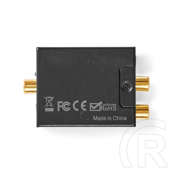 Nedis ACON2510BK digitális-analóg konverter (HDMI eARC átalakítás, 2× RCA kimenet, 3,5 mm analóg kimenet, digitális koax