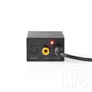 Nedis ACON2510BK digitális-analóg konverter (HDMI eARC átalakítás, 2× RCA kimenet, 3,5 mm analóg kimenet, digitális koax