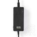 Nedis ACPA105 univerzális AC-DC tápegység (5–24V, 36W, 7 cserélhető csatlakozó, 1,8 m kábel, fekete)