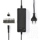 Nedis ACPA116 univerzális AC-DC tápegység (6-16 V, 60 W, 8 cserélhető tápdugó, 1,1 m kábel, fekete)