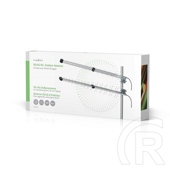 Nedis ANOR4G30ME prémium antenna (kültéri, 698-3800 MHz, 15 dB nyereség, 0,3 m kábel, 50 Ohm, SMA dugasz, villámvédelem,