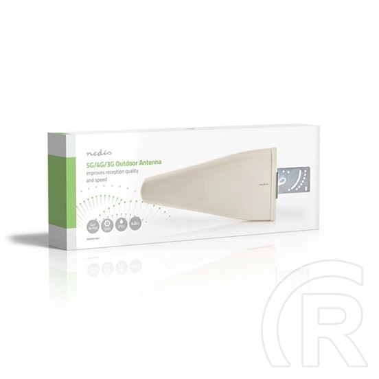 Nedis ANOR5G10WT prémium antenna (698-5000 MHz, 11 dB, SMA dugasz, 4 m kábel, 50 Ohm, beltéri/kültéri, fehér)