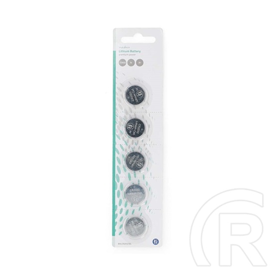 Nedis BALCR16325BL lítium gombelem CR1632 (3 V, 5 db, ezüst)