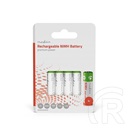 Nedis BANM26HR64B NiMH akku (AA, 1,2V, 2600 mAh, 4 db, piros/zöld)