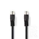 Nedis CAGL20000BK30 DIN audio kábel (DIN 5 tűs dugó, nikkelezett, 3 m)
