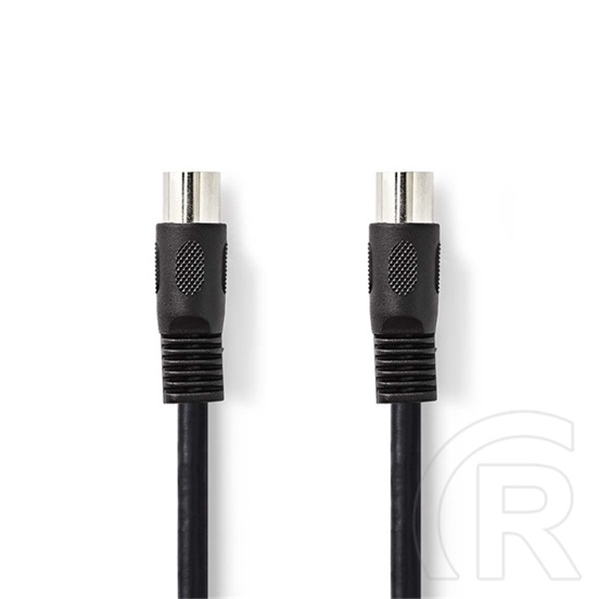 Nedis CAGL20000BK30 DIN audio kábel (DIN 5 tűs dugó, nikkelezett, 3 m)