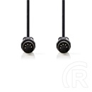 Nedis CAGL20000BK30 DIN audio kábel (DIN 5 tűs dugó, nikkelezett, 3 m)