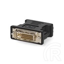 Nedis CCGB32900BK DVI-I - VGA adapter (DVI-I 24+5 dugó, VGA aljzat, egyenes, fekete)