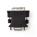 Nedis CCGB32900BK DVI-I - VGA adapter (DVI-I 24+5 dugó, VGA aljzat, egyenes, fekete)