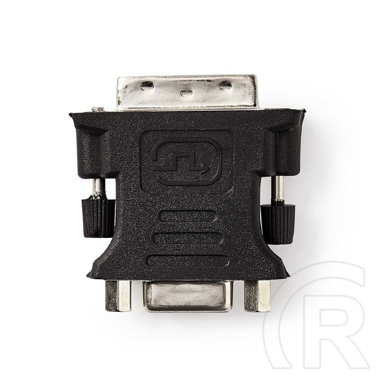 Nedis CCGB32900BK DVI-I - VGA adapter (DVI-I 24+5 dugó, VGA aljzat, egyenes, fekete)