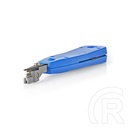 Nedis CCGB89555BU UTP betűzőszerszám RJ11/RJ45 (kék, ABS, 180x20x30 mm, 49 g, LSA kompatibilis)