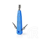 Nedis CCGB89555BU UTP betűzőszerszám RJ11/RJ45 (kék, ABS, 180x20x30 mm, 49 g, LSA kompatibilis)