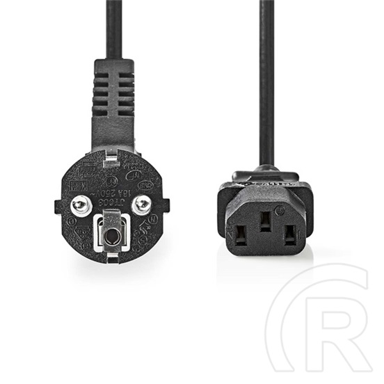 Nedis CEGL10000BK20 tápkábel (IEC-320-C13, 3 x 0,75 mm2, 2 m)