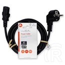 Nedis CEGL10000BK20 tápkábel (IEC-320-C13, 3 x 0,75 mm2, 2 m)