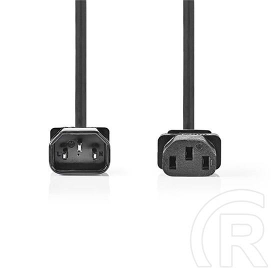 Nedis CEGL10500BK50 táp kábel (IEC-320-C14 / IEC-320-C13, 5 m, 3 x 1 mm2, fekete)