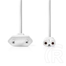 Nedis CEGL11040WT50 tápkábel (IEC-320-C7, 2 x 0,75 mm, 5 m, fehér)