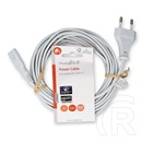 Nedis CEGL11040WT50 tápkábel (IEC-320-C7, 2 x 0,75 mm, 5 m, fehér)